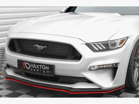 Maxton Design Front Splitter V.2 Ford Mustang Mk6 Facelift - FO-MU-6F-FD2G - Image 3