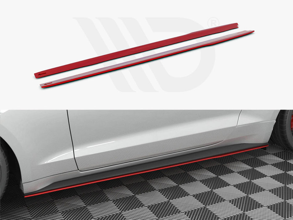 MAXTON DESIGN Side Skirts Diffusers V.2 Ford Mustang Mk6 Facelift