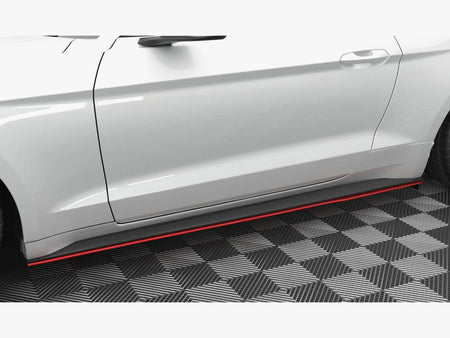 Maxton Design Side Skirts Diffusers V.2 Ford Mustang Mk6 Facelift - FO-MU-6F-SD2G - Image 3