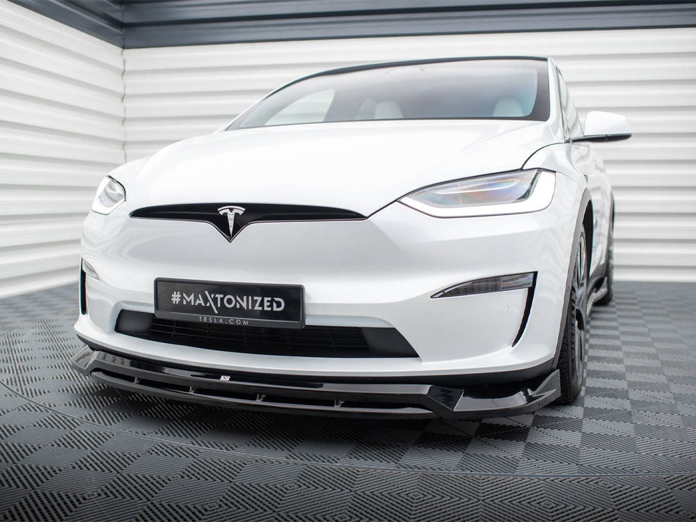 Maxton Design Front Splitter V.1 Tesla Model X Mk1 Facelift - TE-MODELX-1F-FD1G+FD1RG - Image 2