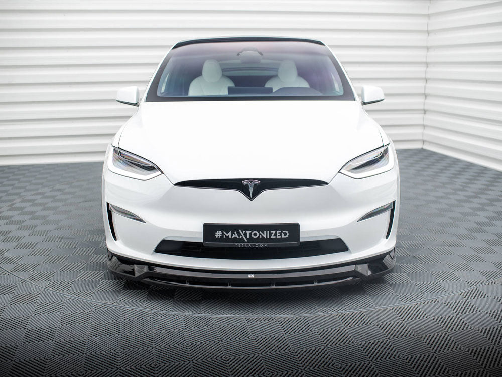 Maxton Design Front Splitter V.1 Tesla Model X Mk1 Facelift - TE-MODELX-1F-FD1G+FD1RG - Image 3