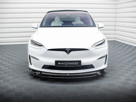 Maxton Design Front Splitter V.1 Tesla Model X Mk1 Facelift - TE-MODELX-1F-FD1G+FD1RG - Image 3