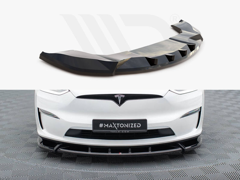 MAXTON DESIGN Front Splitter V.2 Tesla Model X Mk1 Facelift