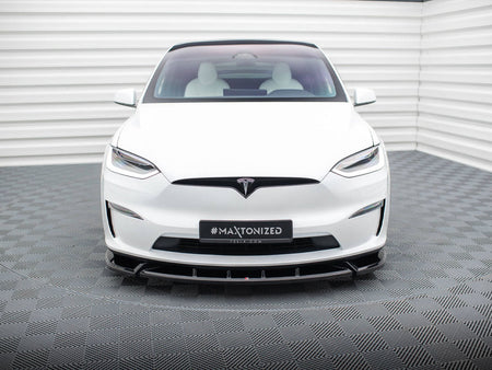 Maxton Design Front Splitter V.2 Tesla Model X Mk1 Facelift - TE-MODELX-1F-FD2G - Image 3