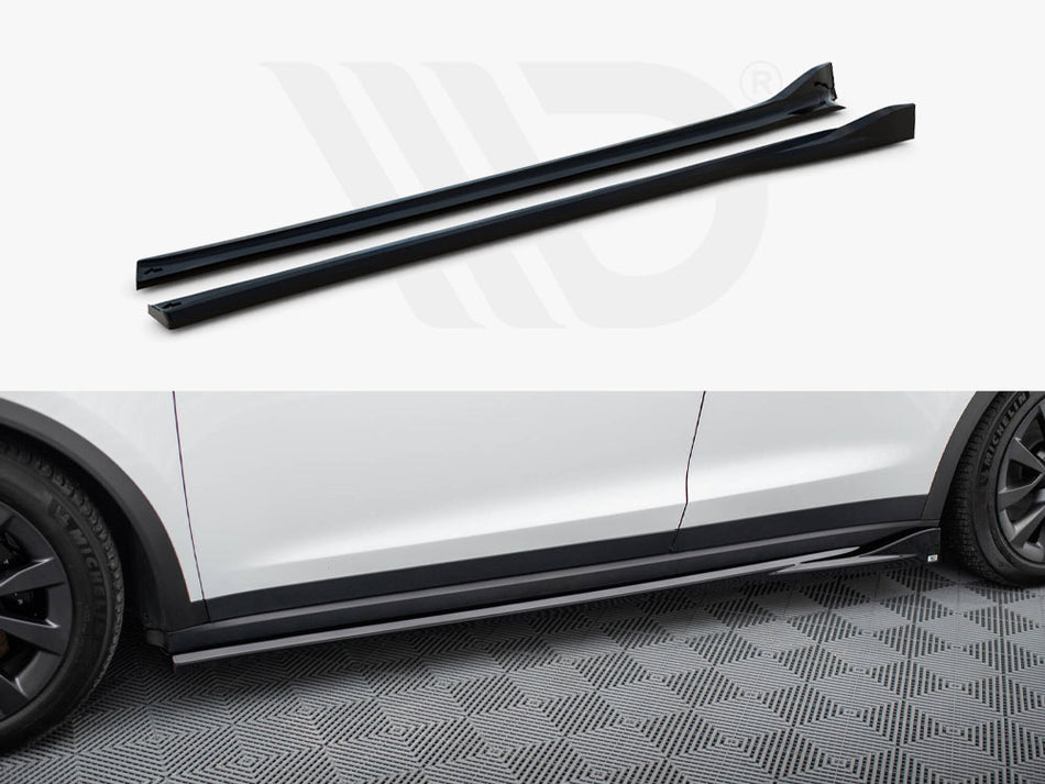 MAXTON DESIGN Side Skirts Diffusers Tesla Model X Mk1 Facelift