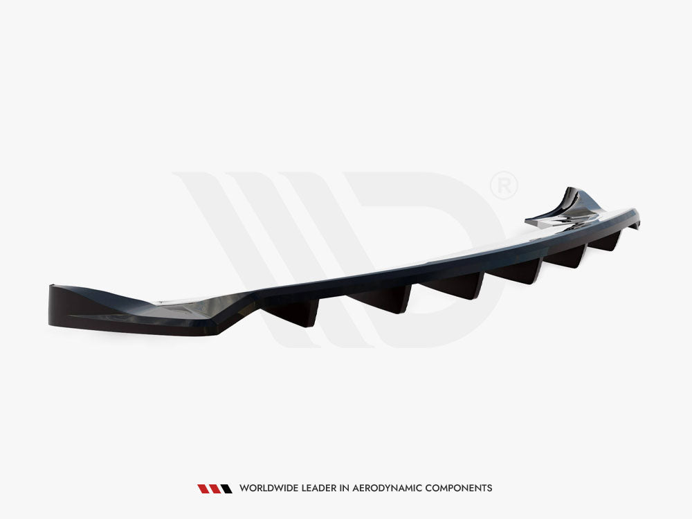 Maxton Design Rear Splitter (Vertical Bars) Tesla Model X Mk1 Facelift - TE-MODELX-1F-RD1G+RD2G - Image 9