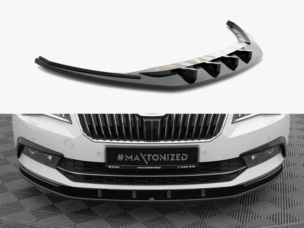 Maxton Design Front Splitter V.3 Skoda Superb Mk3 - SK-SU-3-FD3G - Image 1