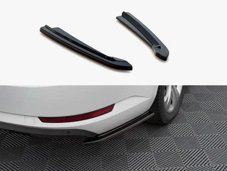 Maxton Design Rear Side Splitters Skoda Superb Mk3 Hatchback / Estate - Carbon Look - SK-SU-3-RSD1C - Image 1