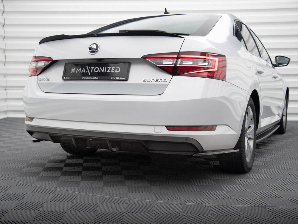 Maxton Design Rear Side Splitters Skoda Superb Mk3 Hatchback / Estate - Textured - SK-SU-3-RSD1T - Image 2