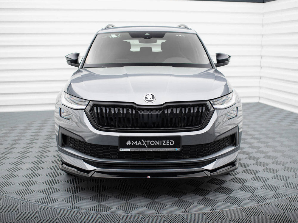 Maxton Design Front Splitter V.1 Skoda Kodiaq Sportline Mk1 Facelift - SK-KO-1F-SL-FD1G - Image 3