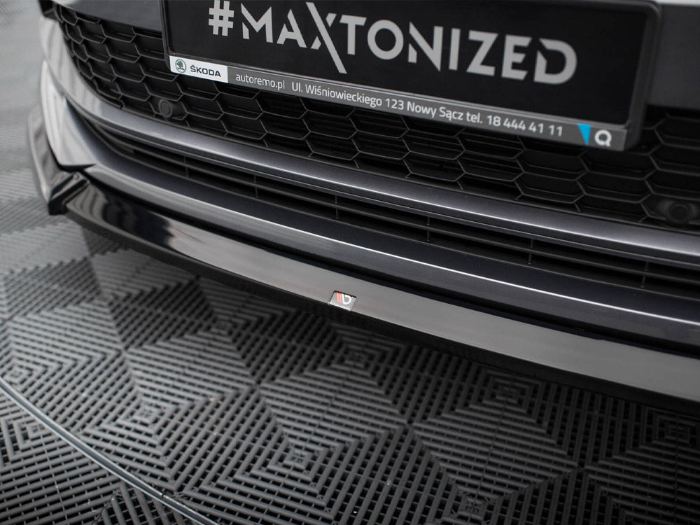 Maxton Design Front Splitter V.1 Skoda Kodiaq Sportline Mk1 Facelift - SK-KO-1F-SL-FD1G - Image 4