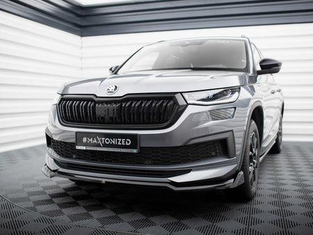 Maxton Design Front Splitter V.2 Skoda Kodiaq Sportline Mk1 Facelift - SK-KO-1F-SL-FD2G - Image 2