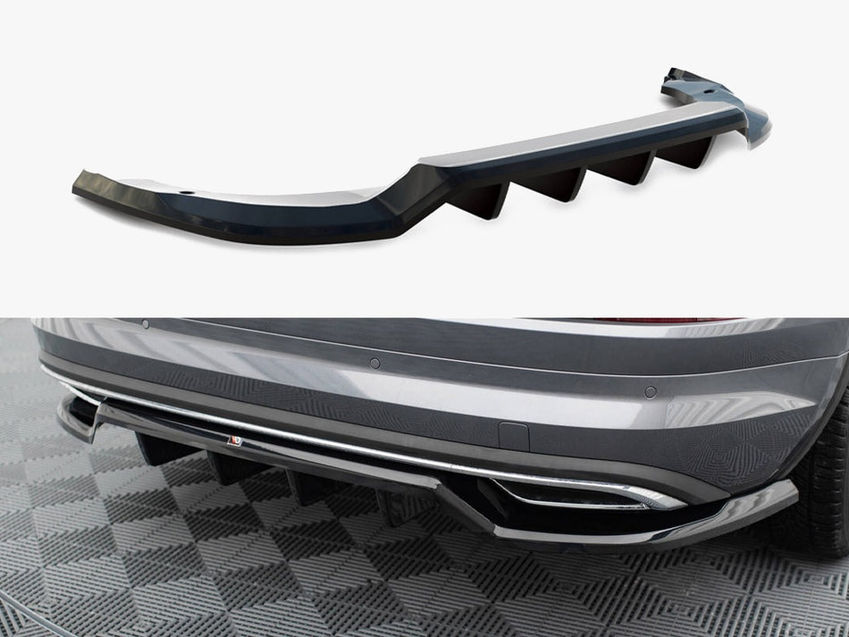 Rear Splitter (Vertical Bars) Skoda Kodiaq Sportline Mk1 Facelift