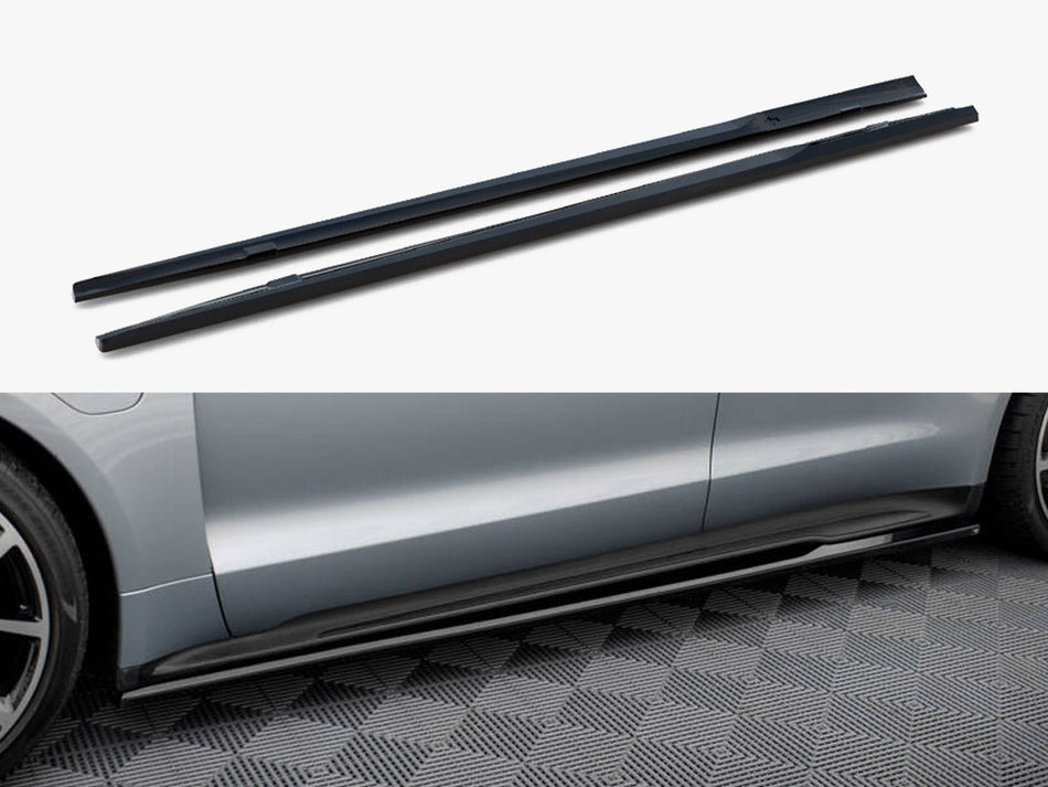 Maxton Design Side Skirts Diffusers Porsche Taycan Sport Design / Taycan 4 Sport Design / Taycan 4S Sport Design / Taycan GTS Sport Design Mk1 - PO-TAY-1-SD1G - Image 1