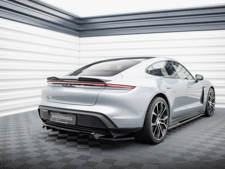 Maxton Design Rear Splitter (Vertical Bars) Porsche Taycan / Taycan 4 / Taycan 4S / Taycan GTS Mk1 - PO-TAY-1-RD1G+RD2G - Image 2