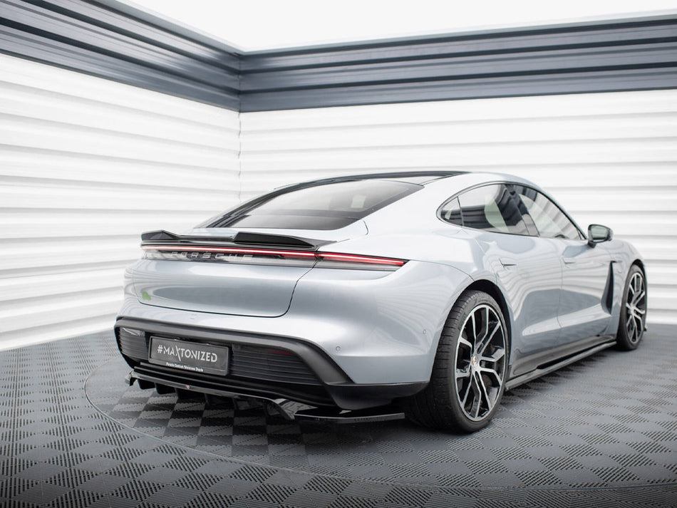 Maxton Design Rear Splitter (Vertical Bars) Porsche Taycan / Taycan 4 / Taycan 4S / Taycan GTS Mk1 - PO-TAY-1-RD1G+RD2G - Image 2