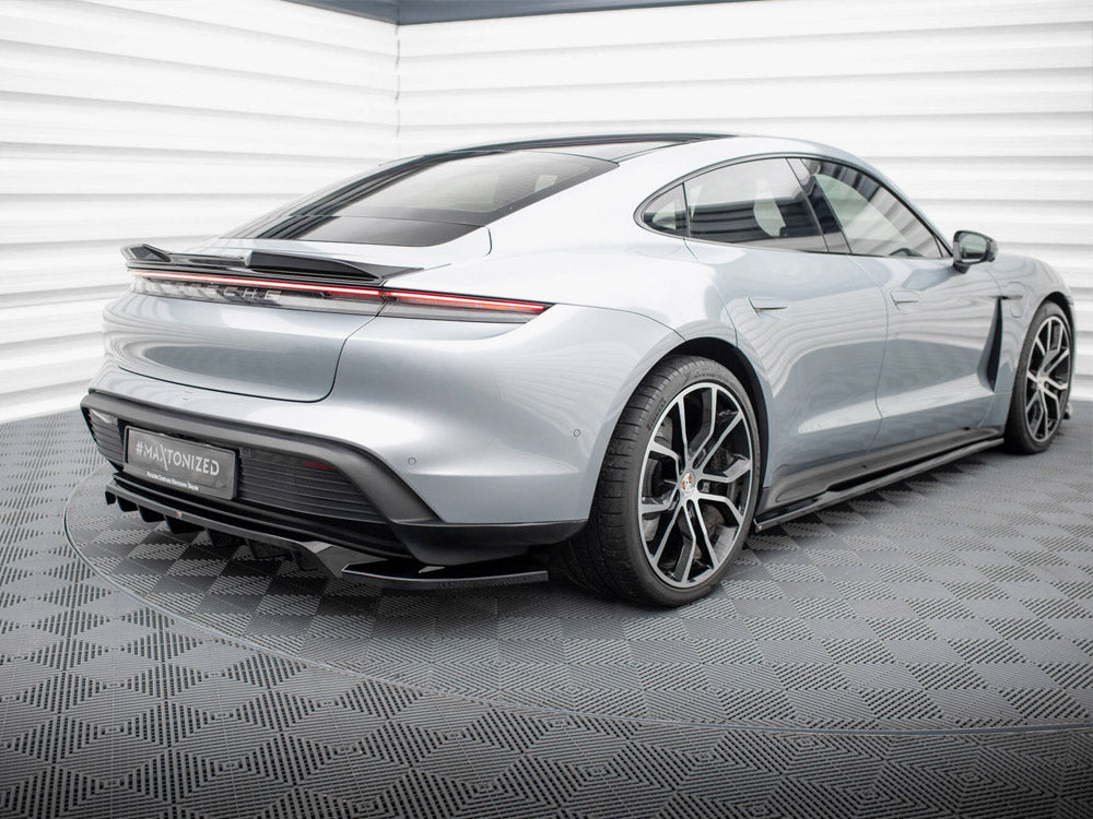 Maxton Design Rear Splitter (Vertical Bars) Porsche Taycan / Taycan 4 / Taycan 4S / Taycan GTS Mk1 - PO-TAY-1-RD1G+RD2G - Image 3