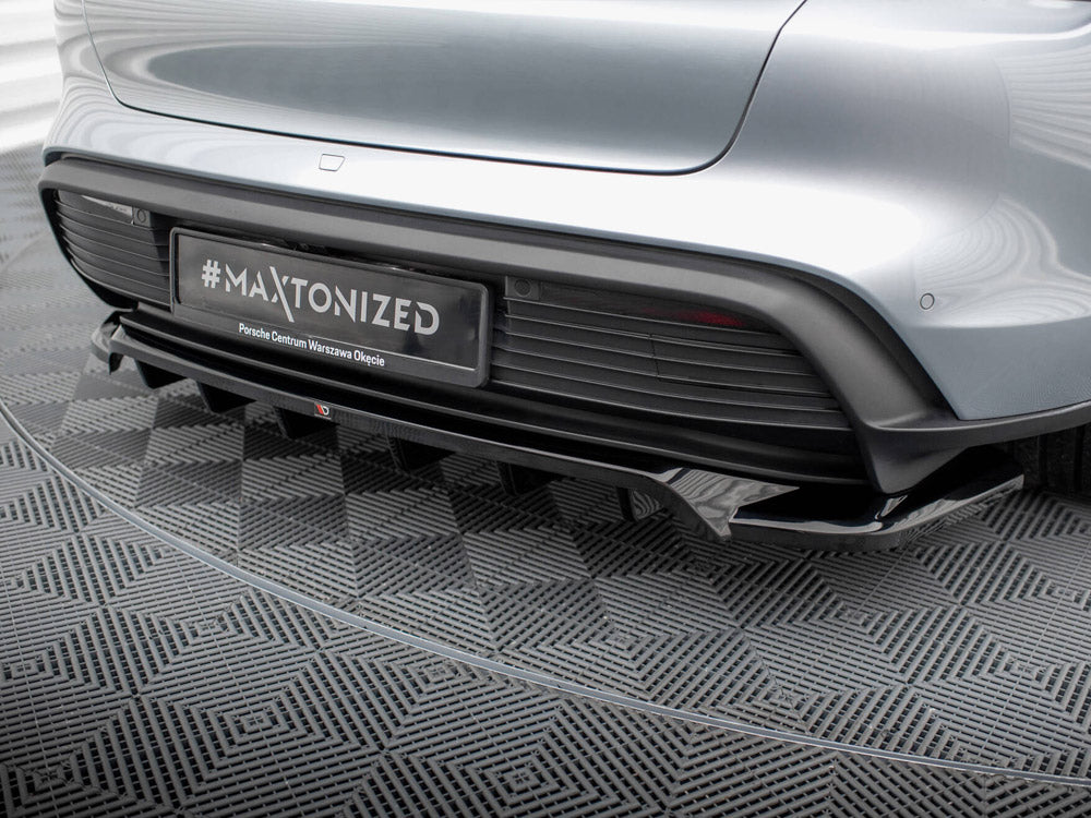 Maxton Design Rear Splitter (Vertical Bars) Porsche Taycan / Taycan 4 / Taycan 4S / Taycan GTS Mk1 - PO-TAY-1-RD1G+RD2G - Image 5