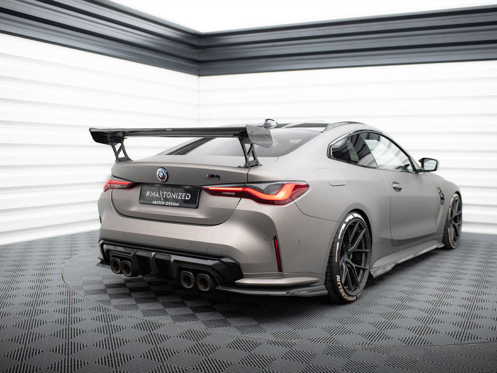 Maxton Design Carbon Spoiler With External Brackets Uprights BMW M4 G82 / G82 Facelift / M440i / 4 M-Pack G22 / G22 Facelift - CF-BM-4-G82-M-WING5-EXT-245-P - Image 2