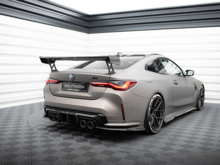 Maxton Design Carbon Spoiler With External Brackets Uprights BMW M4 G82 / G82 Facelift / M440i / 4 M-Pack G22 / G22 Facelift - CF-BM-4-G82-M-WING5-EXT-245-P - Image 2