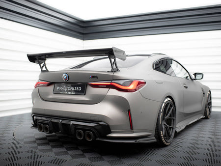 Maxton Design Carbon Spoiler With External Brackets Uprights BMW M4 G82 / G82 Facelift / M440i / 4 M-Pack G22 / G22 Facelift - CF-BM-4-G82-M-WING5-EXT-245-P - Image 3