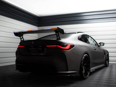 Maxton Design Carbon Spoiler With External Brackets Uprights + LED BMW M4 G82 / G82 Facelift / M440i / 4 M-Pack G22 / G22 Facelift - CF-BM-4-G82-M-WING5-EXT-245-P+LED - Image 14