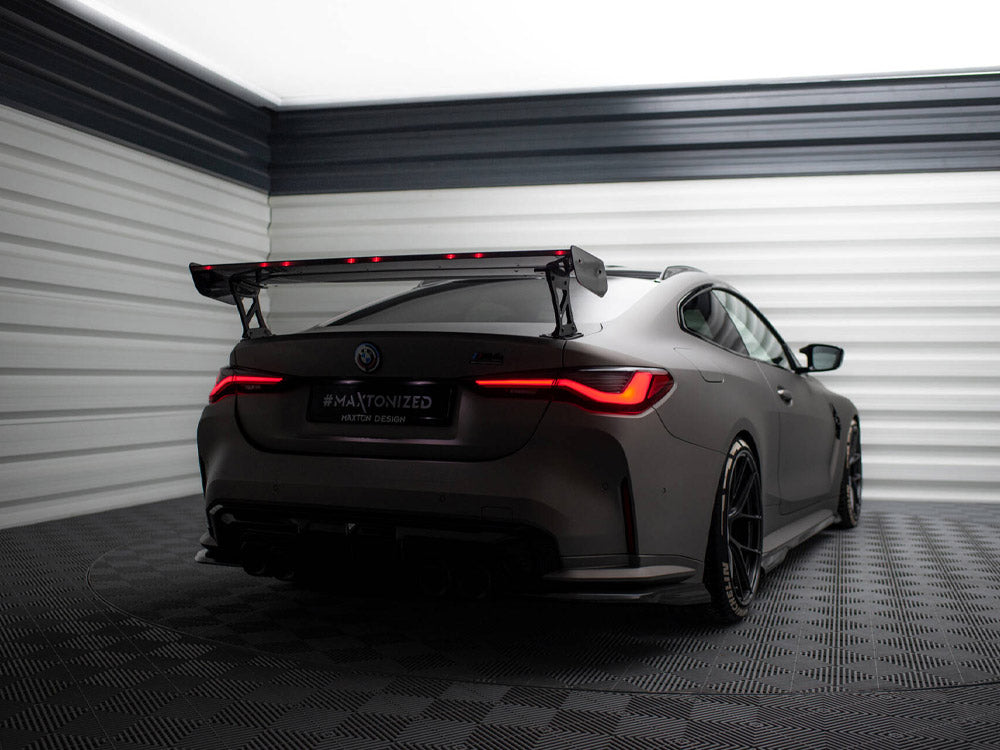 Maxton Design Carbon Spoiler With External Brackets Uprights + LED BMW M4 G82 / G82 Facelift / M440i / 4 M-Pack G22 / G22 Facelift - CF-BM-4-G82-M-WING5-EXT-245-P+LED - Image 15