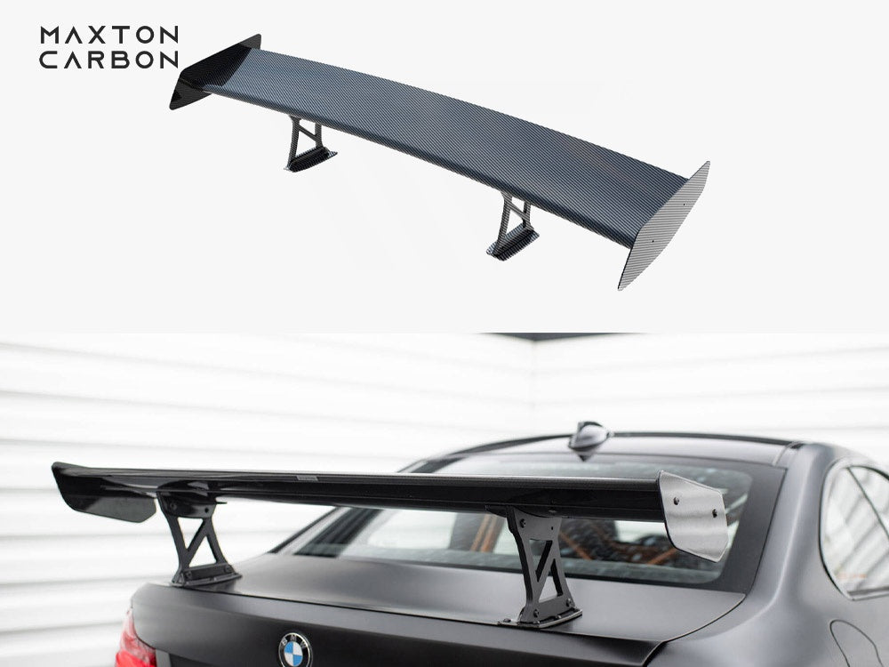 Maxton Design Carbon Spoiler With Internal Brackets Uprights BMW M2 F87 - CF-BM-M2-F87-WING5-INT-245-P - Image 1