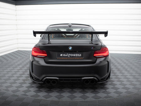 Maxton Design Carbon Spoiler With Internal Brackets Uprights BMW M2 F87 - CF-BM-M2-F87-WING5-INT-245-P - Image 3