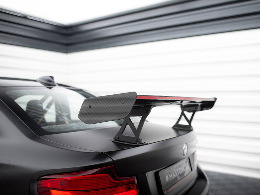 Maxton Design Carbon Spoiler With Internal Brackets Uprights + LED BMW M2 F87 - CF-BM-M2-F87-WING5-INT-245-P+LED - Image 6