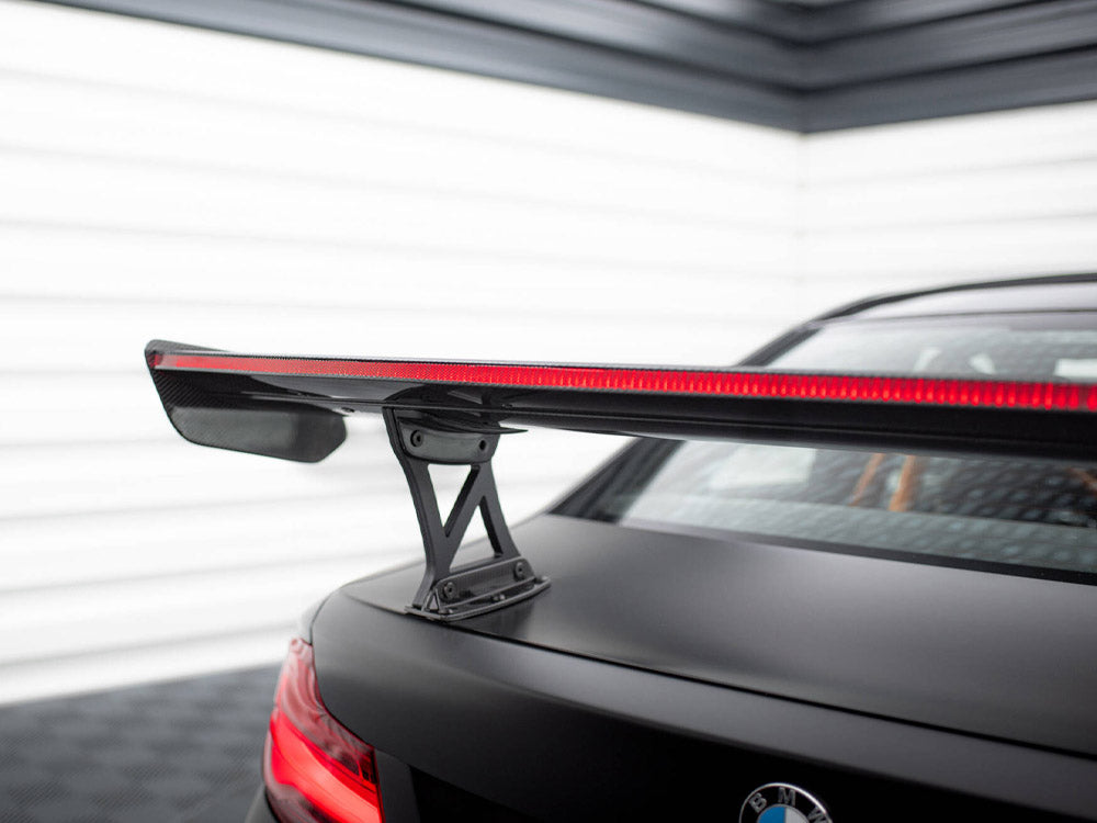 Carbon Spoiler With Internal Brackets Uprights + LED BMW M2 F87