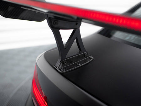 Carbon Spoiler With Internal Brackets Uprights + LED BMW M2 F87