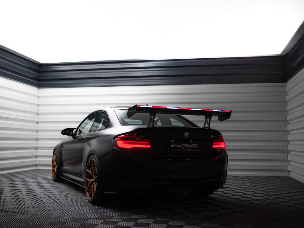 Maxton Design Carbon Spoiler With Internal Brackets Uprights + LED BMW M2 F87 - CF-BM-M2-F87-WING5-INT-245-P+LED - Image 17