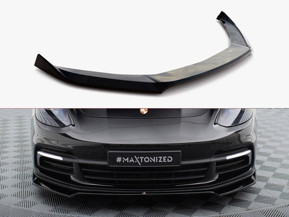 Maxton Design Front Splitter V.2 Porsche Panamera E-Hybrid / Panamera 4S 971 - PO-PA-971-H-FD4G - Image 1