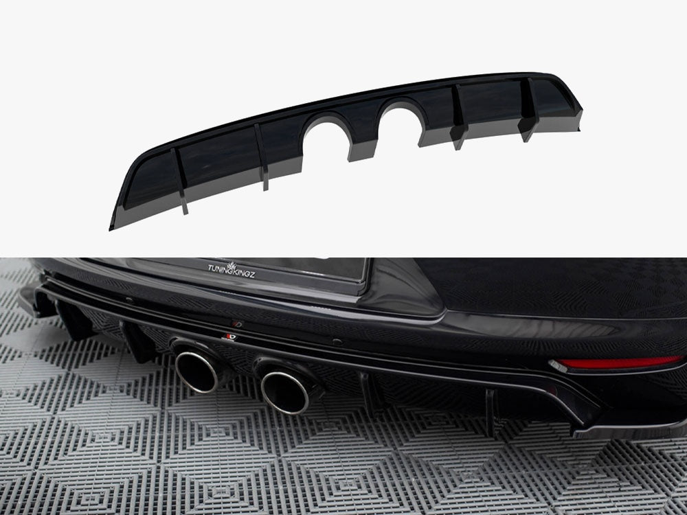 Maxton Design Rear Valance V.2 Volkswagen Scirocco Mk3 (R32 Exhaust) - VW-SC-3-RS2G+RS2RG - Image 1
