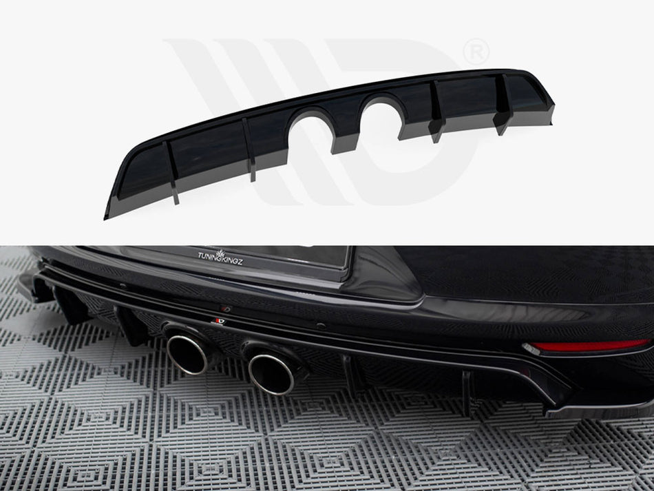 MAXTON DESIGN Rear Valance V.2 Volkswagen Scirocco Mk3 (R32 Exhaust)