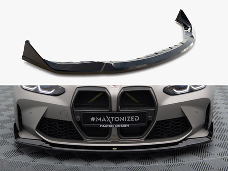 Maxton Design Front Splitter V.4 CSL Look BMW M4 G82 / M3 G80 - BM-4-G82-M-FD4G - Image 1