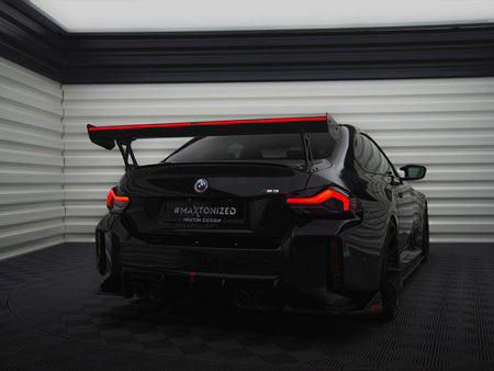 Maxton Design Carbon Fiber Spoiler + LED Light BMW M2 G87 / M240i / 2 M-Pack / 2 Standard G42 - CF-BM-M2-G87-WING5-245-P+LED - Image 2