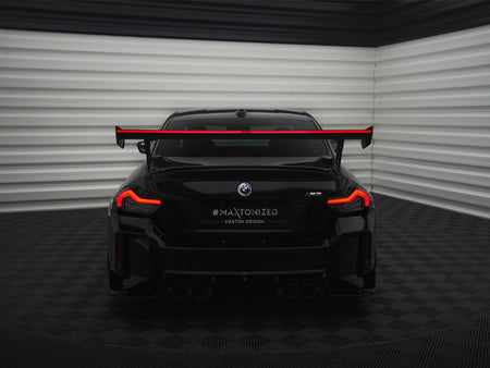 Maxton Design Carbon Fiber Spoiler + LED Light BMW M2 G87 / M240i / 2 M-Pack / 2 Standard G42 - CF-BM-M2-G87-WING5-245-P+LED - Image 3