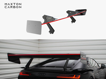 Maxton Design Carbon Spoiler + LED Audi R8 Mk2 - CF-AU-R8-2F-WING4-245-P+LED - Image 1