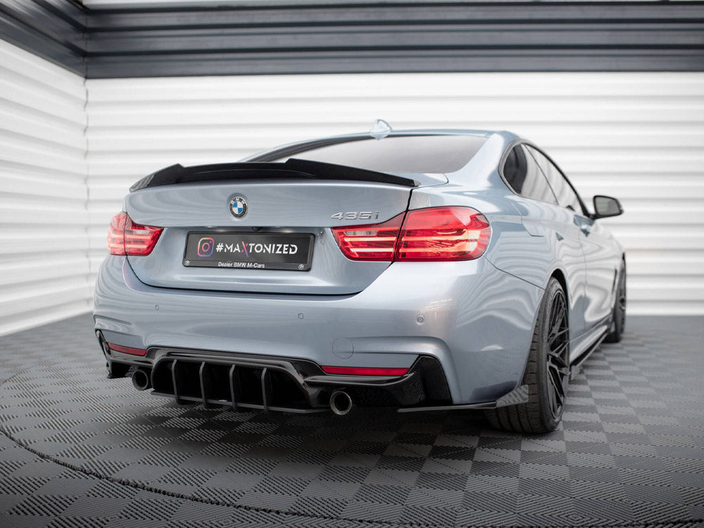 Maxton Design Street Pro Rear Side Splitters + Flaps BMW 435i Coupe M-Pack F32 - BM4F32MPACKCNC-RSD1B+RSF1G - Image 2