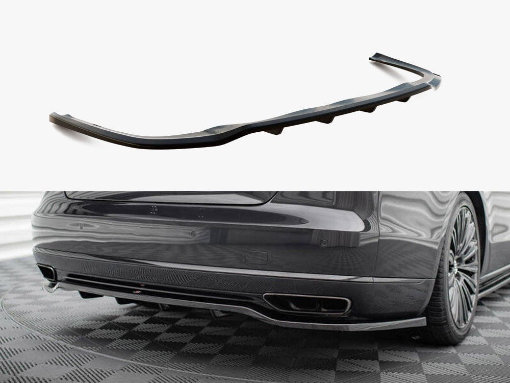 Maxton Design Central Rear Splitter (Vertical Bars) Audi A8 D4 Facelift - AU-A8-D4F-RD1G+RD2G - Image 1