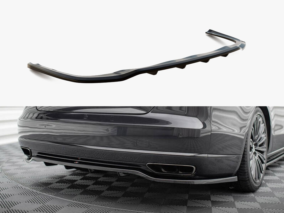 Maxton Design Central Rear Splitter (Vertical Bars) Audi A8 D4 Facelift - AU-A8-D4F-RD1G+RD2G - Image 1