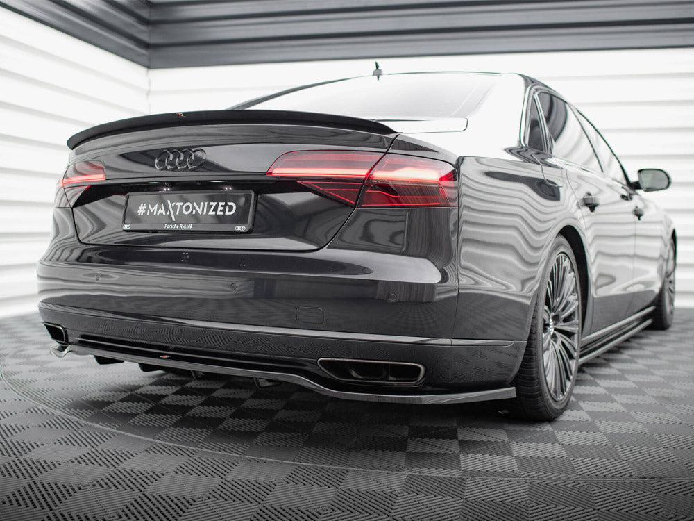 Maxton Design Central Rear Splitter (Vertical Bars) Audi A8 D4 Facelift - AU-A8-D4F-RD1G+RD2G - Image 2