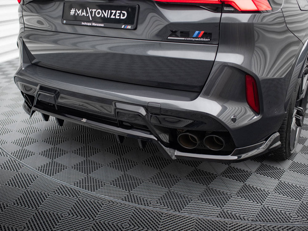 Maxton Design Central Rear Splitter (Vertical Bars) BMW X5 M F95 Facelift - BM-X5M-F95F-RD1G+RD2G - Image 3