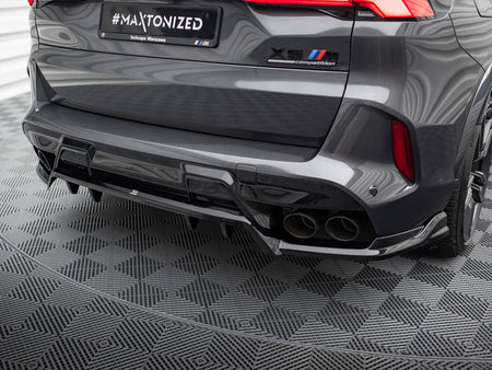 Maxton Design Central Rear Splitter (Vertical Bars) BMW X5 M F95 Facelift - BM-X5M-F95F-RD1G+RD2G - Image 3