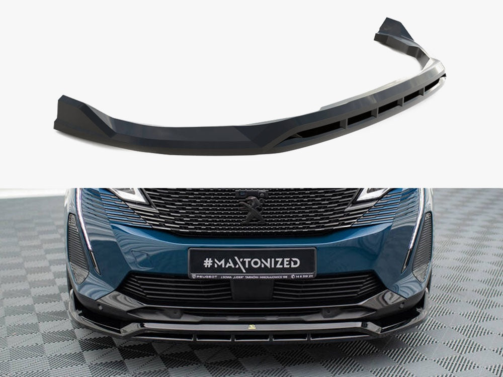 Maxton Design Front Splitter Peugeot 3008 GT-Line Mk2 Facelift - PE-3008-2F-GTLINE-FD1G+FD1RG - Image 1