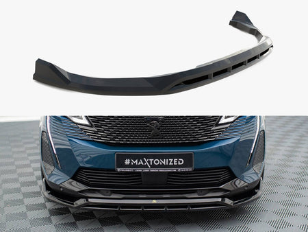 Maxton Design Front Splitter Peugeot 3008 GT-Line Mk2 Facelift - PE-3008-2F-GTLINE-FD1G+FD1RG - Image 1