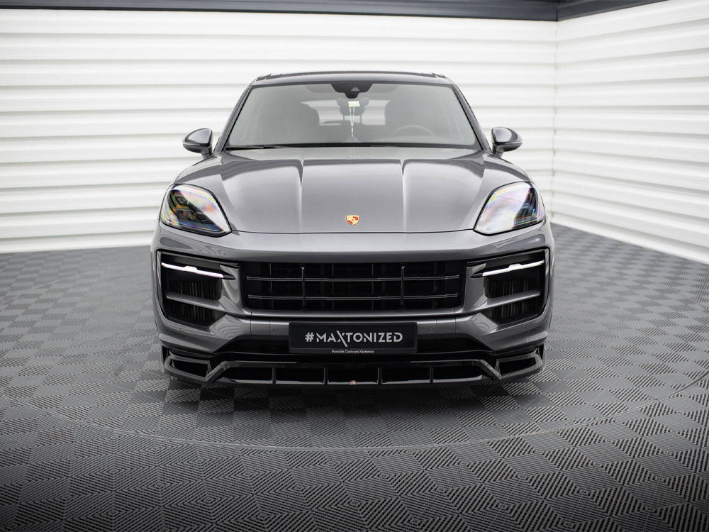 Maxton Design Front Splitter Porsche Cayenne Cayenne SUV / Coupe Mk3 Facelift - PO-CAY-3F-FD1G+FD1RG - Image 3