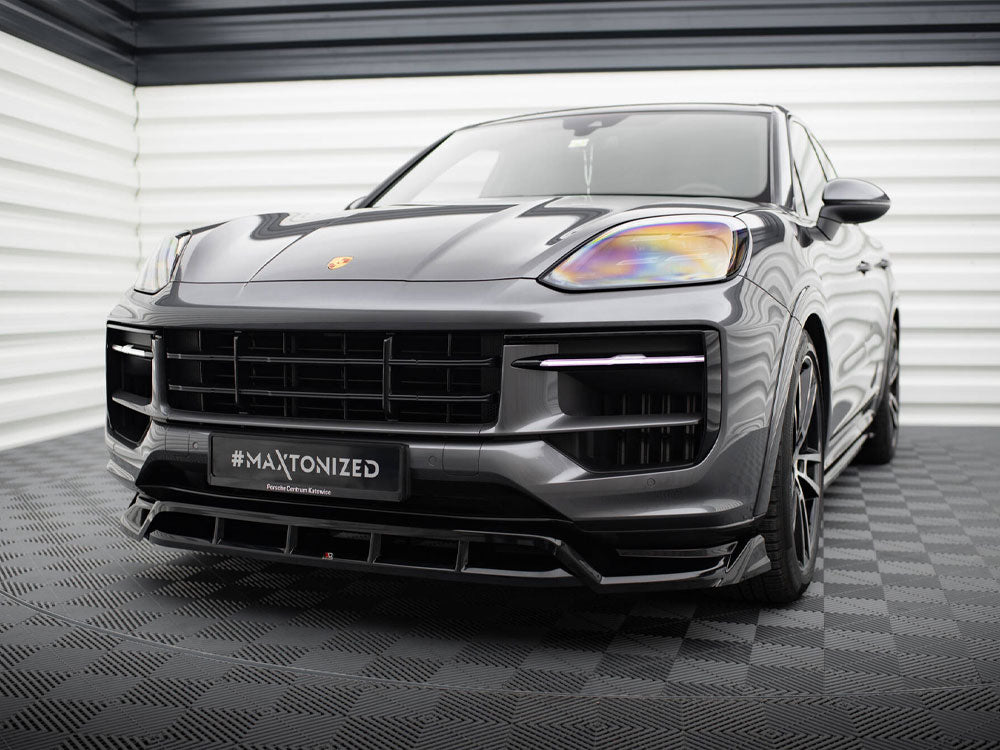 Maxton Design Front Splitter Porsche Cayenne Cayenne SUV / Coupe Mk3 Facelift - PO-CAY-3F-FD1G+FD1RG - Image 2
